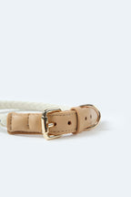 Handwoven Loop Collar - Beige