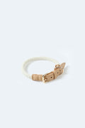 Handwoven Loop Collar - Beige