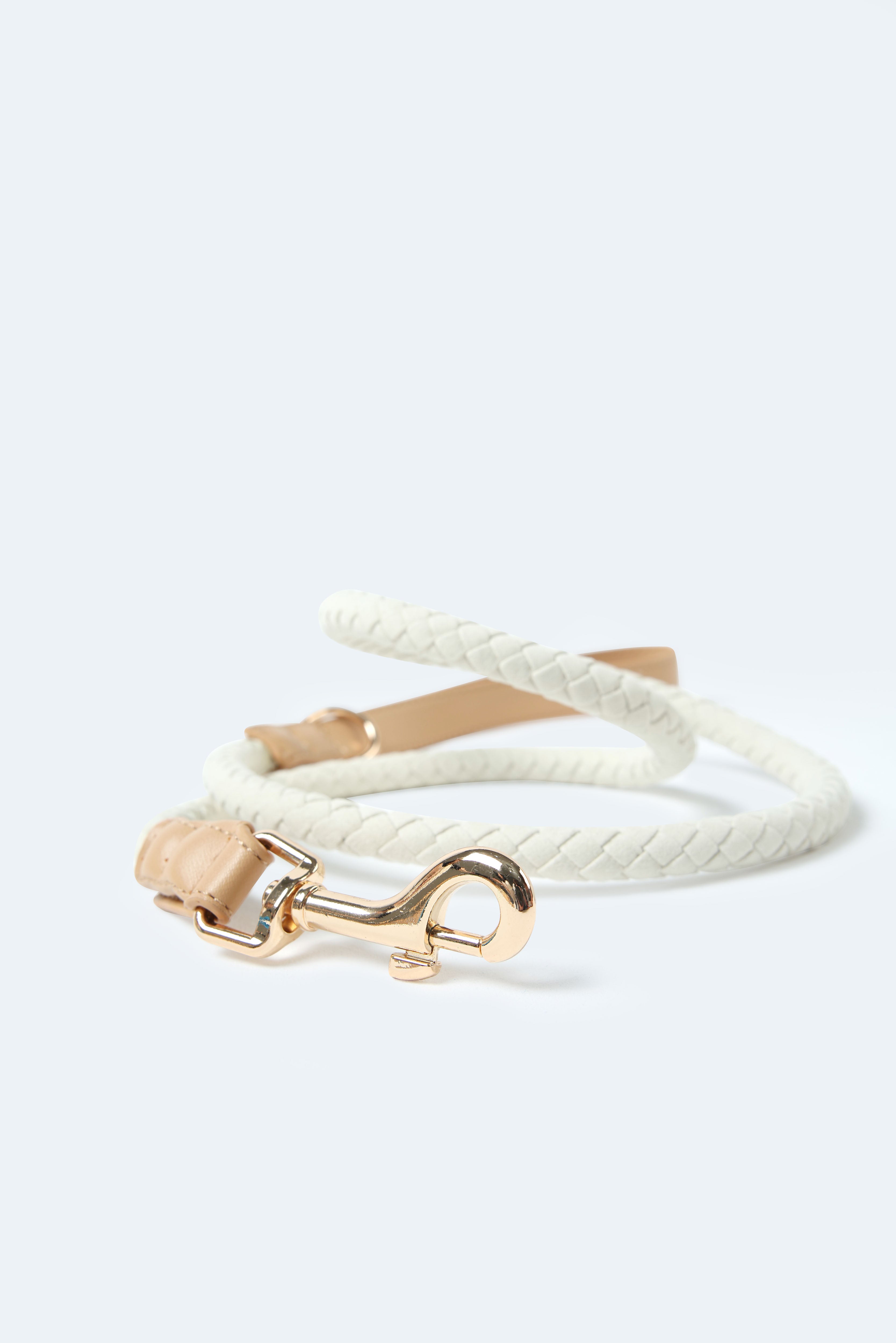 Handwoven Daily Leash - Beige