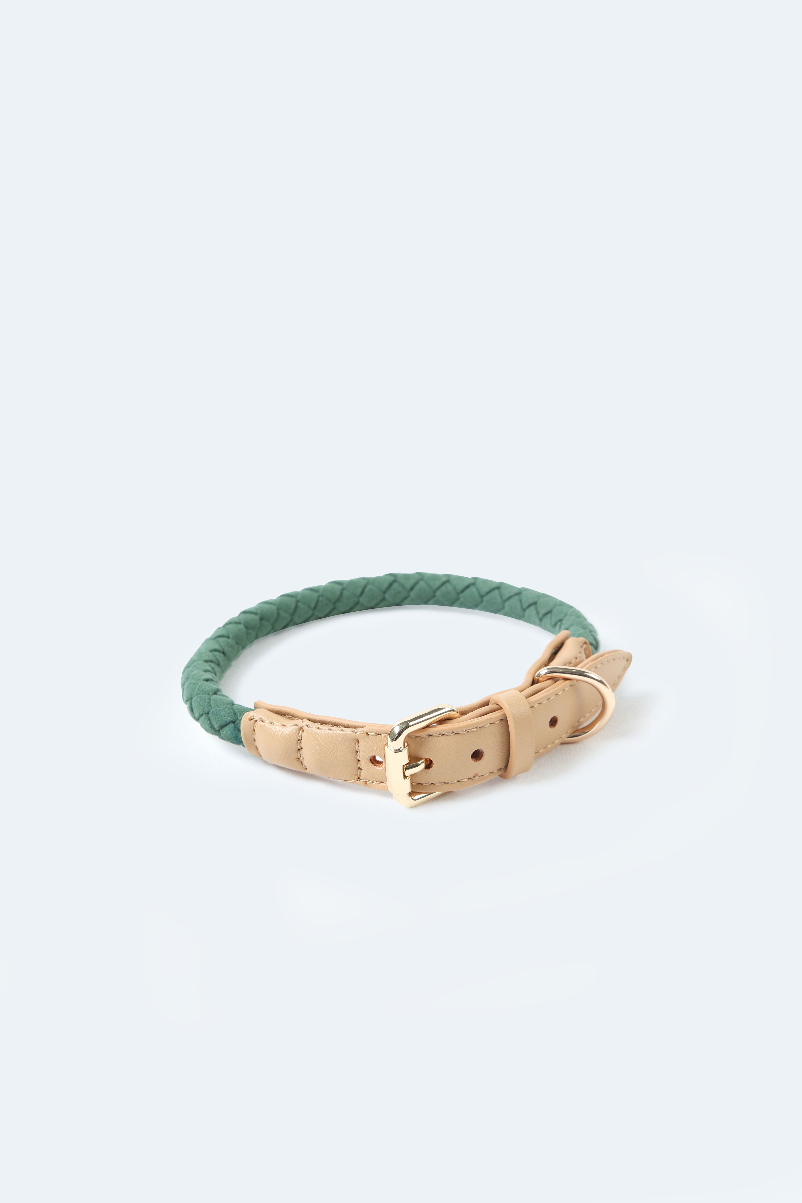 Handwoven Loop Collar - Green